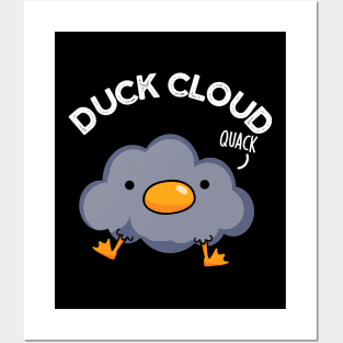 Duck Cloud Funny Weather Pun Posters and Art